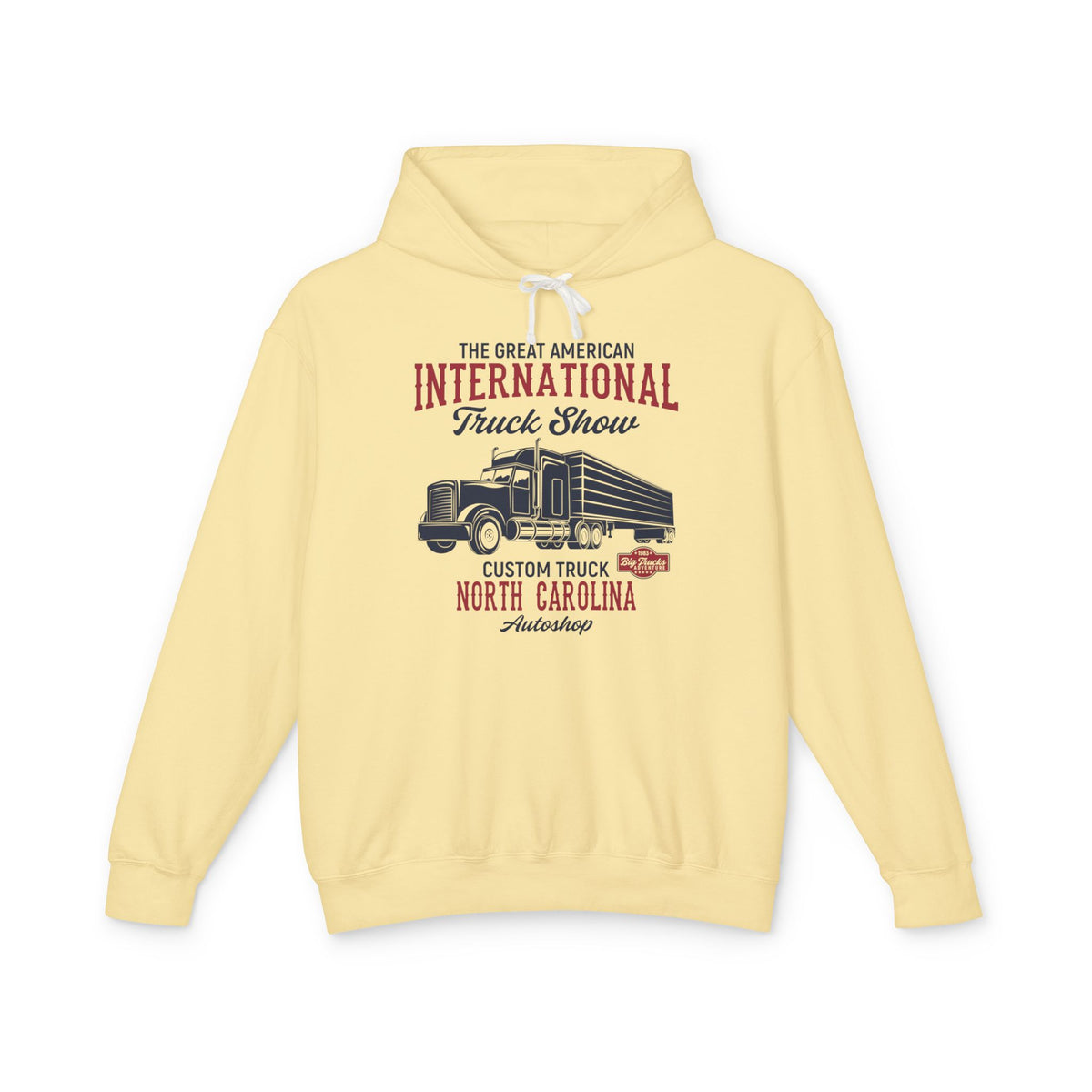 Great American International Truck Show North Carolina Lightweight Hooded Sweatshirt