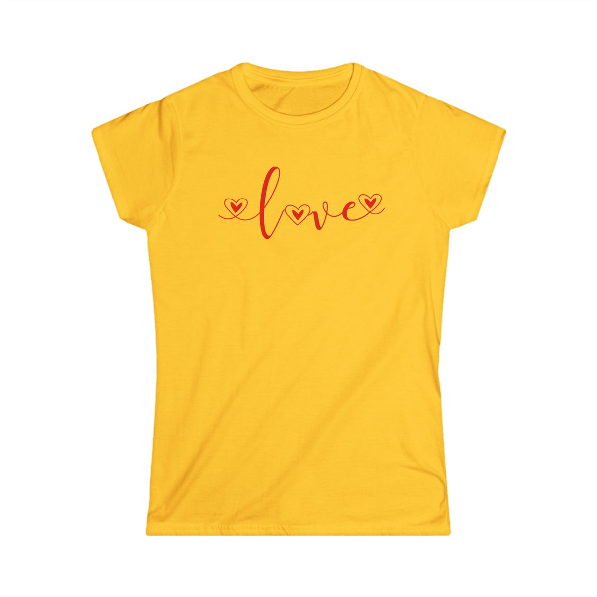 Red Heart Calligraphy Women's T-Shirt