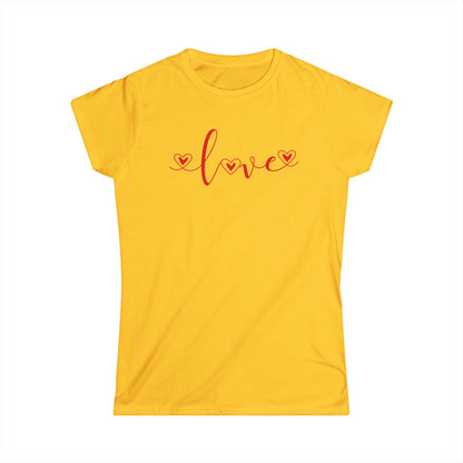 Red Heart Calligraphy Women's T-Shirt