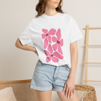 Pink Petal Bloom Garment-Dyed Women's T-Shirt