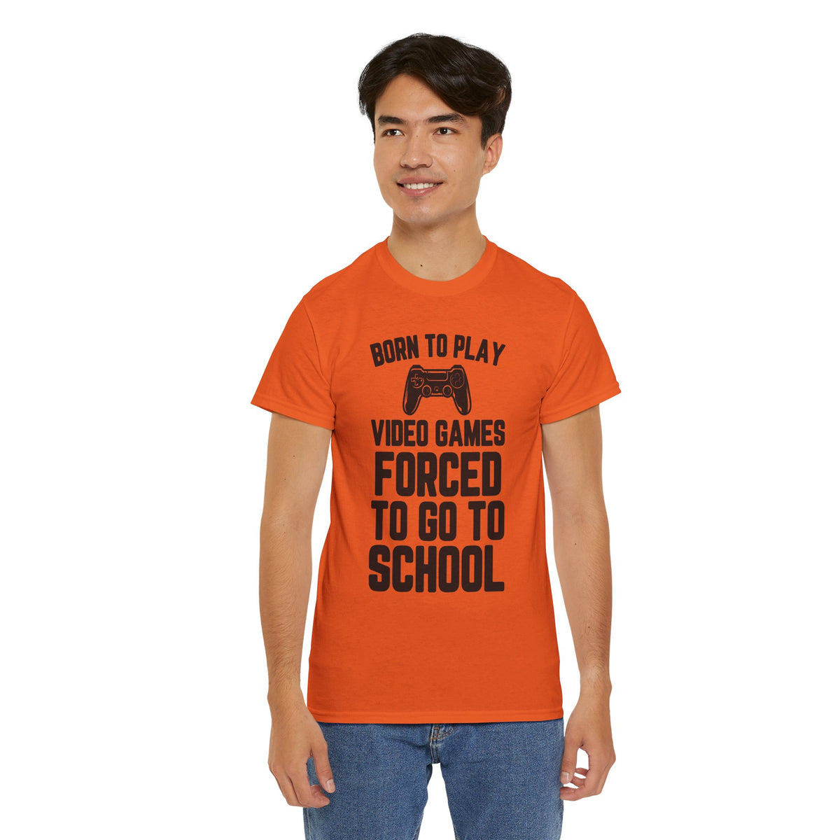 "Born To Play, Forced To Go To School" Video Game T-Shirt