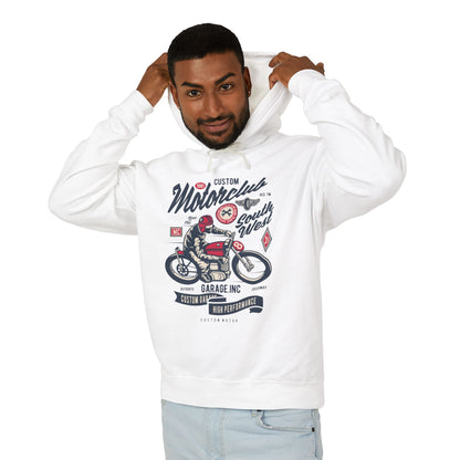 Motorclub Vintage Motorcycle Lightweight Hooded Sweatshirt