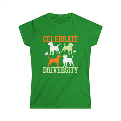 Celebrate Diversity Dog Silhouette Women's Tee