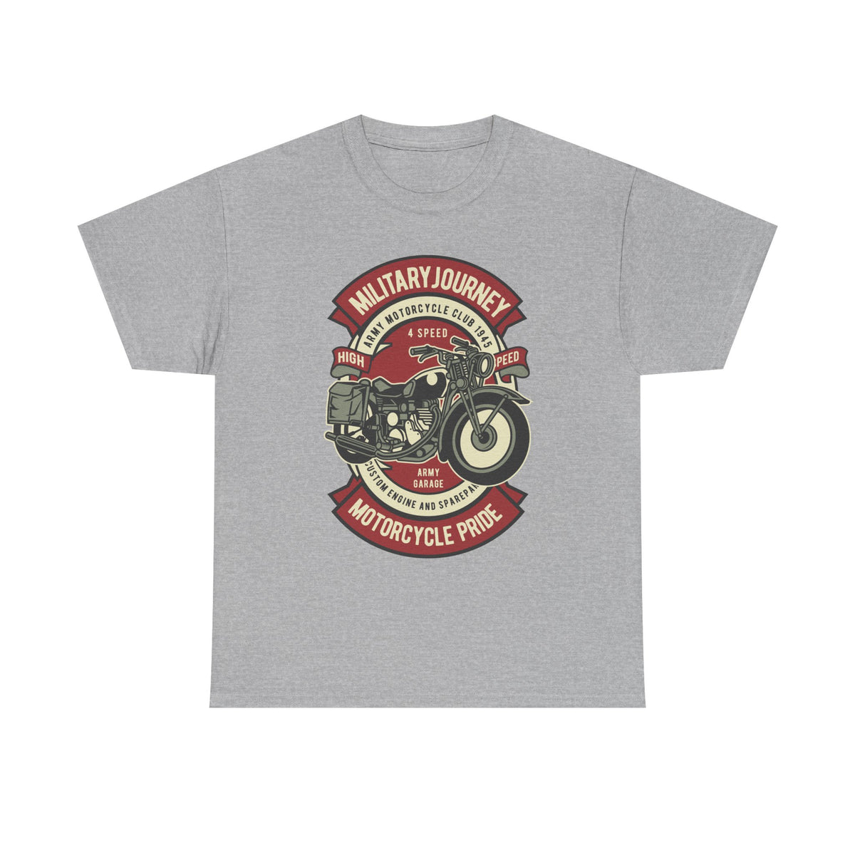 Military Journey Motorcycle Pride T-Shirt