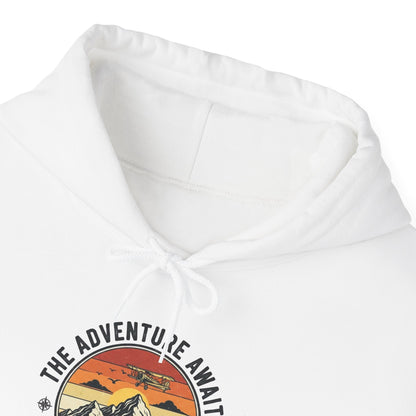 Adventure Awaits Heavy Blend Hooded Sweatshirt