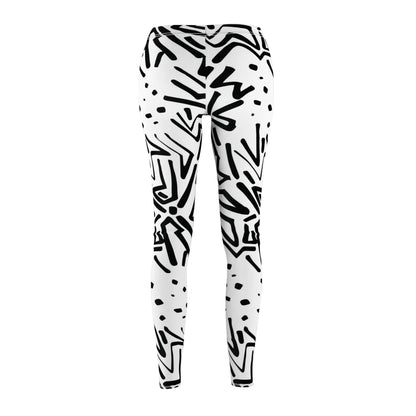 Graphic Doodle Print Women's Casual Leggings