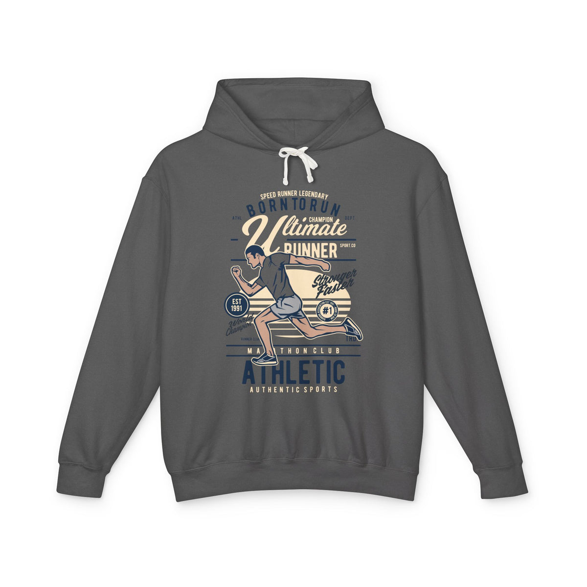 Ultimate Runner Athletic Lightweight Hooded Sweatshirt