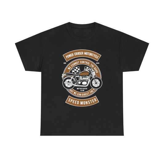 Power Cruiser Motorcycle Speed Monster Graphic T-Shirt