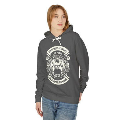 Beast Mode Activated Lightweight Hooded Sweatshirt
