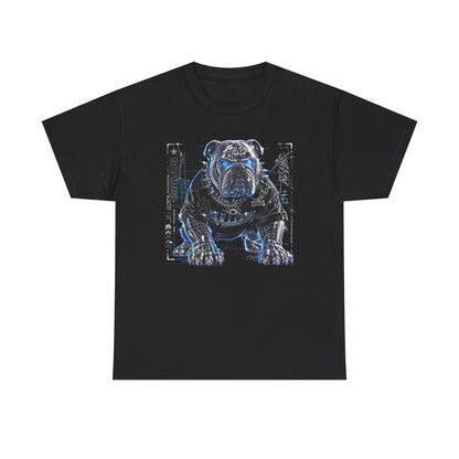 Wire Frame Bulldog Cyberpunk Men's Tee