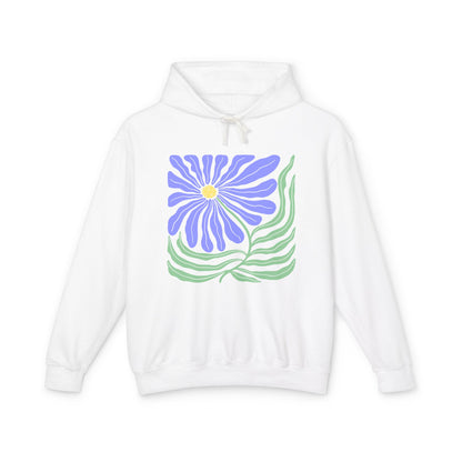 Floral Daisy Lightweight Women's Hooded Sweatshirt