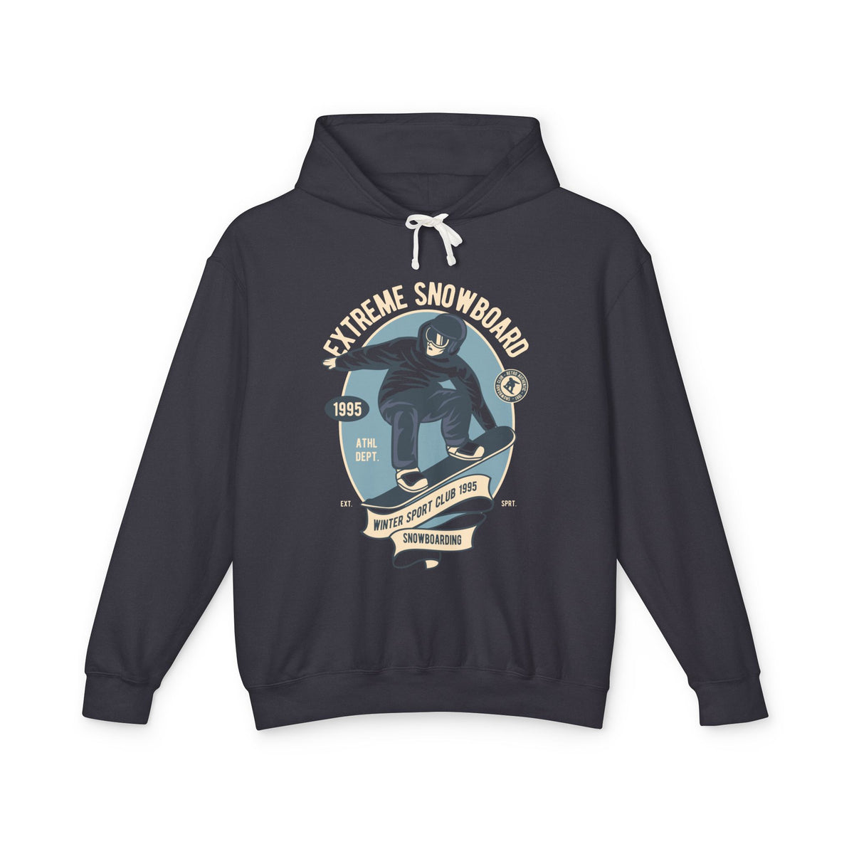 Extreme Snowboard Vintage Graphic Lightweight Hooded Sweatshirt