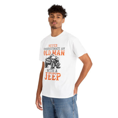 Never Underestimate Old Man With Jeep T-Shirt