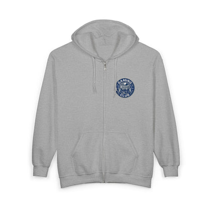 Gaming Club Embroidered Chest Logo Zipper Hooded Sweatshirt