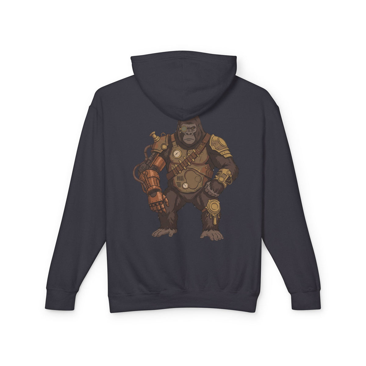 Steampunk Gorilla Lightweight Hooded Sweatshirt