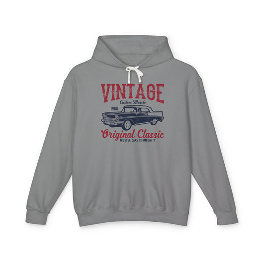 Vintage Original Classic Lightweight Hooded Sweatshirt