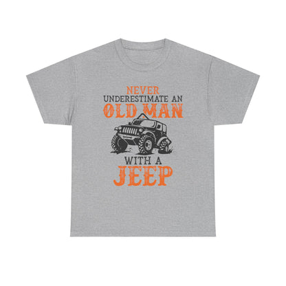 Never Underestimate Old Man With Jeep T-Shirt