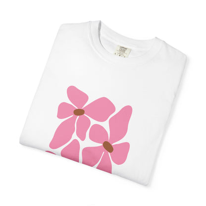 Pink Petal Bloom Garment-Dyed Women's T-Shirt