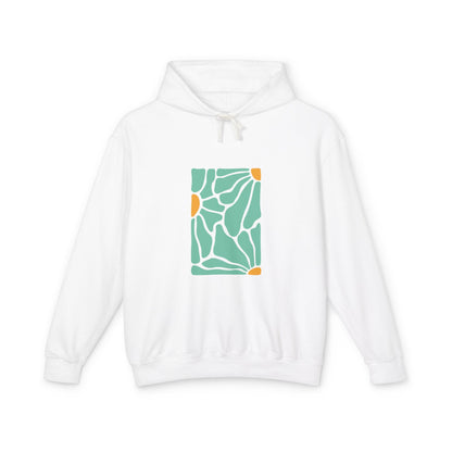 Abstract Botanical Pattern Lightweight Women's Hooded Sweatshirt