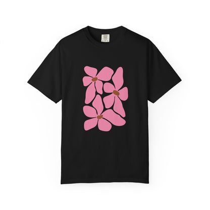 Pink Petal Bloom Garment-Dyed Women's T-Shirt