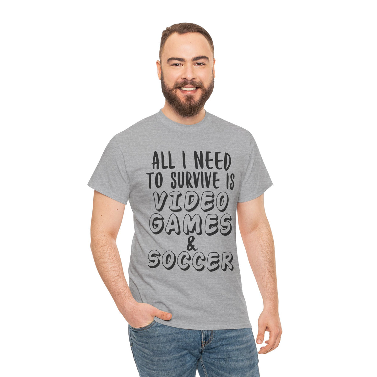 "All I Need To Survive" Casual Gamer T-Shirt