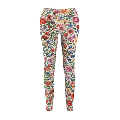 Floral Garden Watercolor Women's Leggings