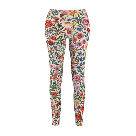 Floral Garden Watercolor Women's Leggings