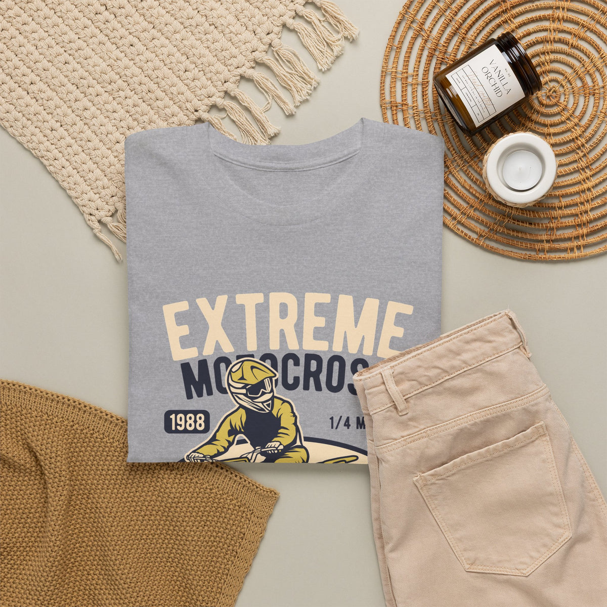 Extreme Motocross Retro Racing Champion T-Shirt