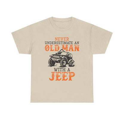Never Underestimate Old Man With Jeep T-Shirt