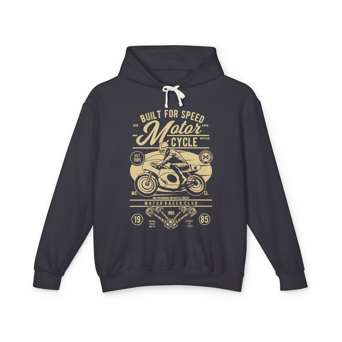 "Built for Speed" Vintage Racer Lightweight Hooded Sweatshirt