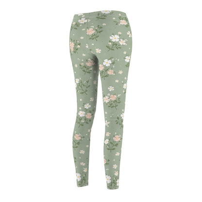 Pastel Blossom Women's Casual Leggings