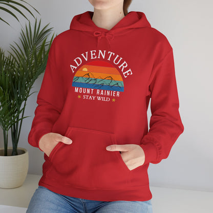 Adventure Mount Rainier "Stay Wild" Heavy Blend Hooded Sweatshirt