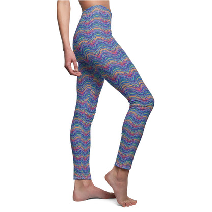 Colorful Psychedelic Patterned Women's Leggings