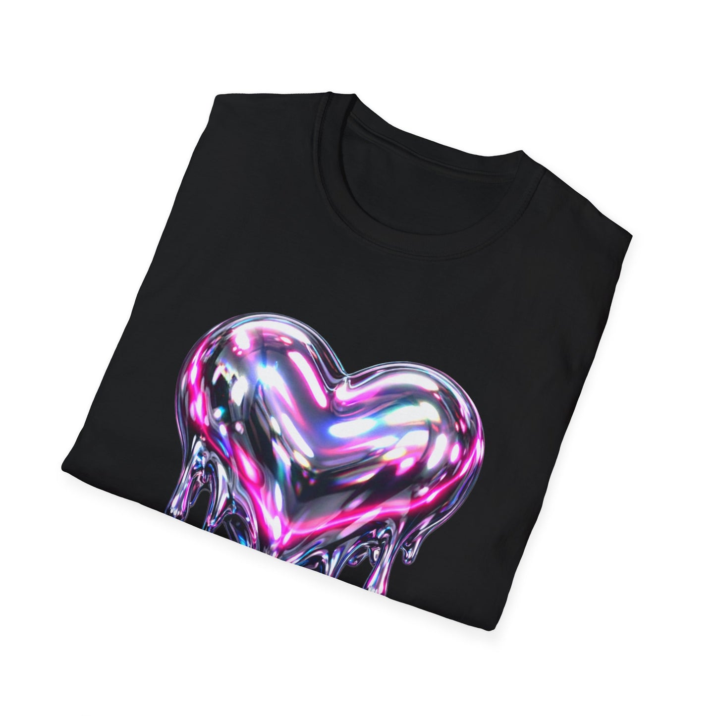 Liquid Chrome Heart Women's T-Shirt