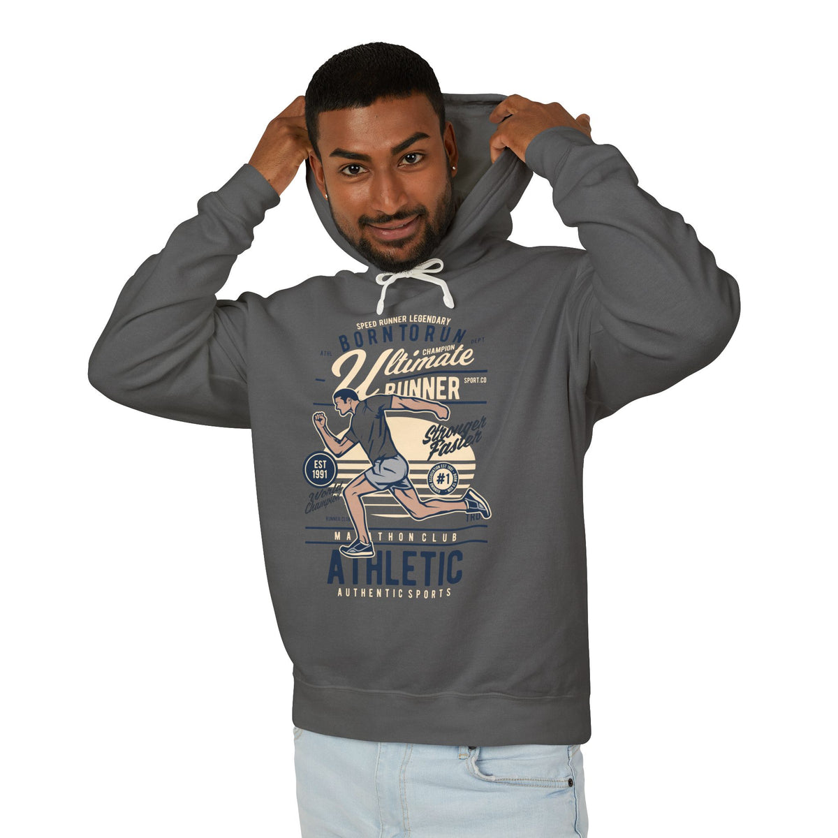 Ultimate Runner Athletic Lightweight Hooded Sweatshirt