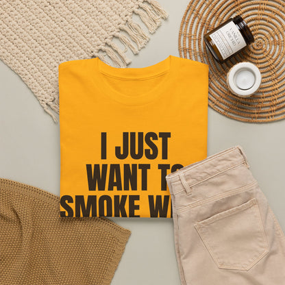 "I Just Want To Smoke Weed And Play Video Games" Graphic T-Shirt
