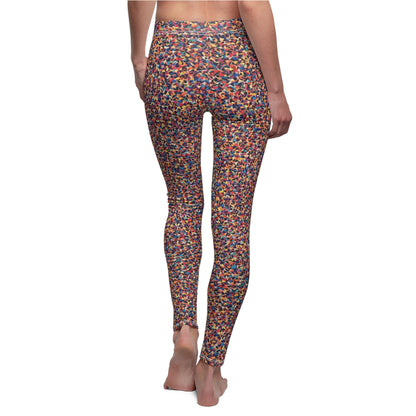 Multicolor Confetti Print Women's Leggings