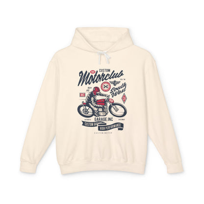 Motorclub Vintage Motorcycle Lightweight Hooded Sweatshirt