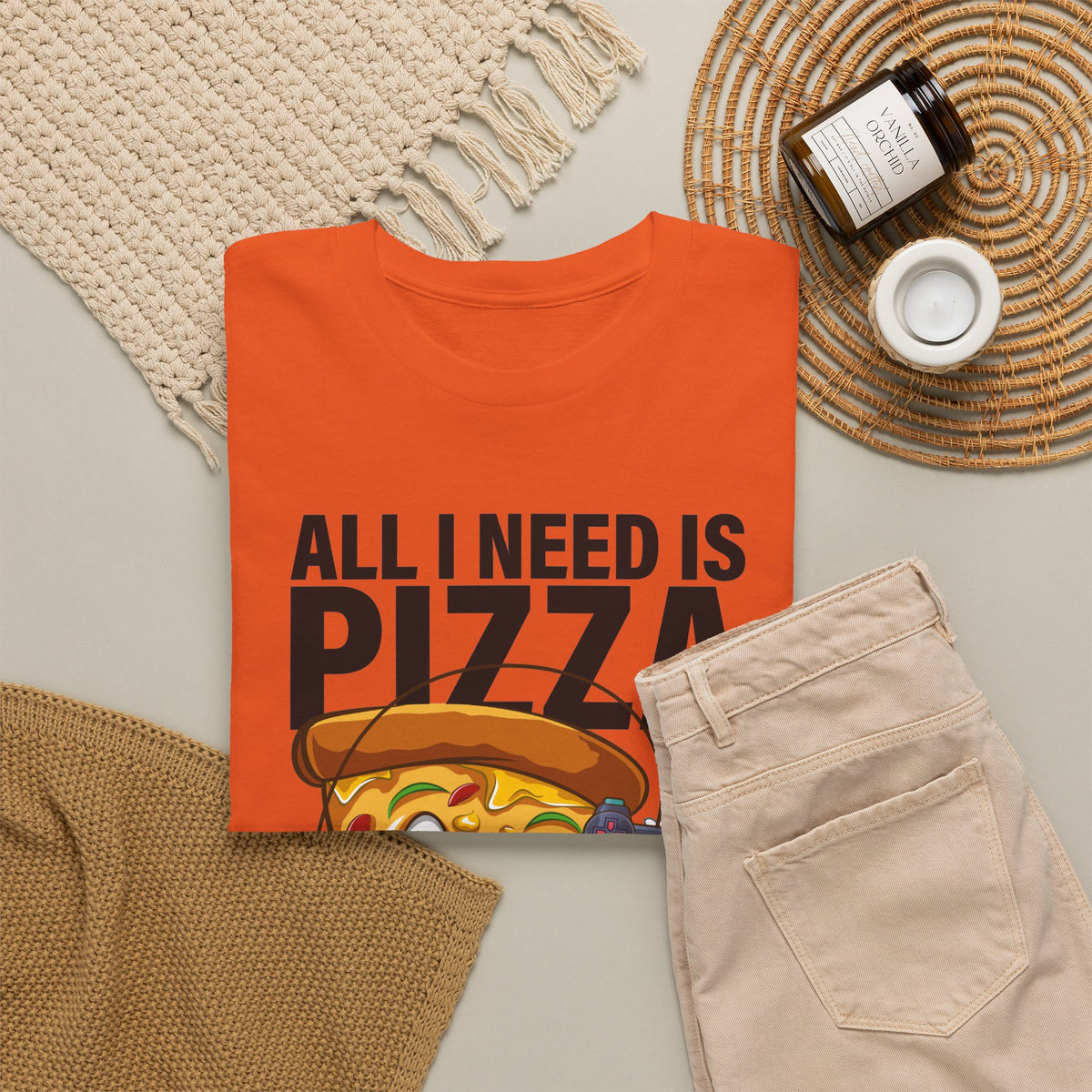 "All I Need Is Pizza And Video Games" Graphic T-Shirt