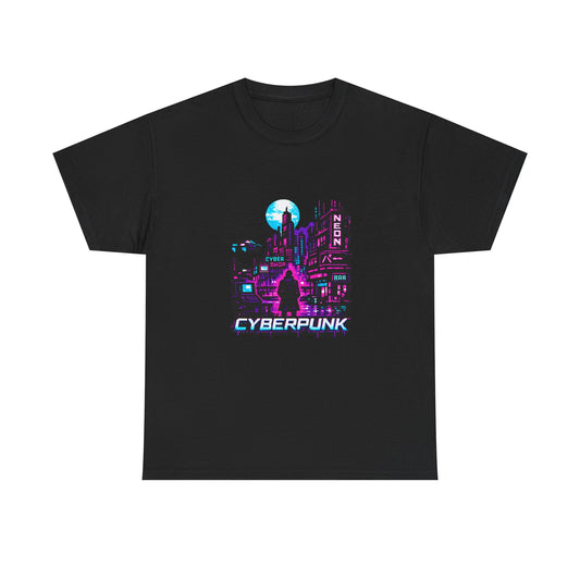 Y2K Cyberpunk City Men's Tee