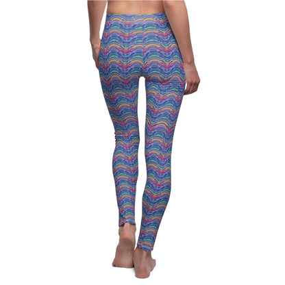Colorful Psychedelic Patterned Women's Leggings
