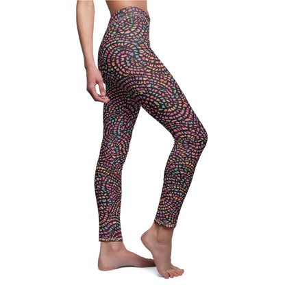 Colorful Mosaic Swirl Women's Leggings
