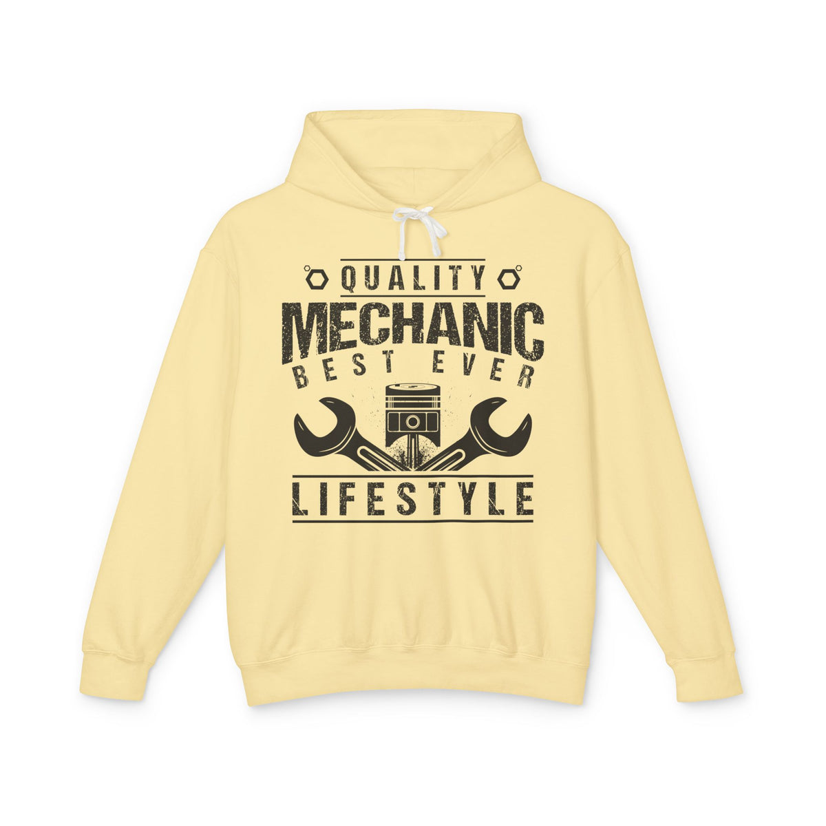 Quality Mechanic Best Ever Lifestyle Lightweight Hooded Sweatshirt