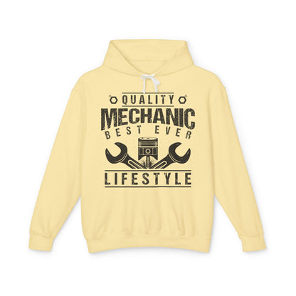 Quality Mechanic Best Ever Lifestyle Lightweight Hooded Sweatshirt