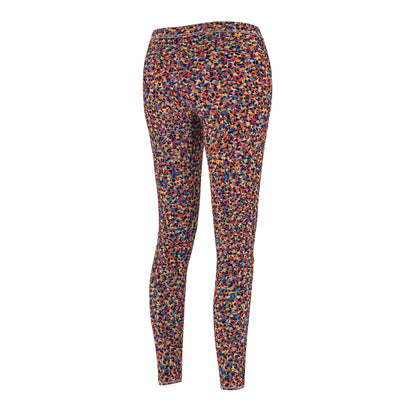 Multicolor Confetti Print Women's Leggings