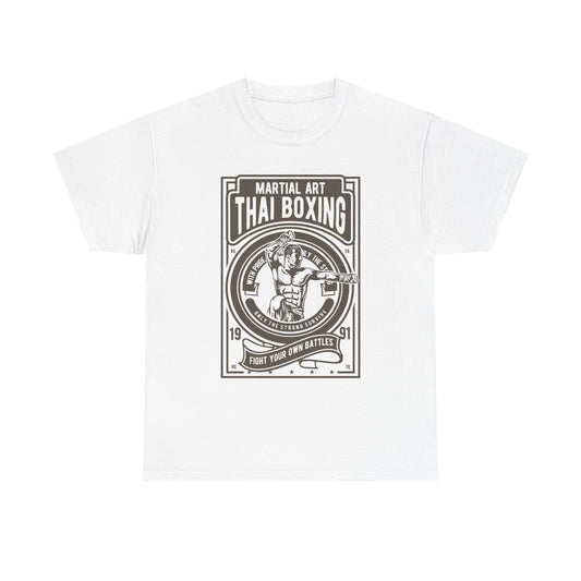 Muay Thai Boxing Vintage Emblem T-Shirt