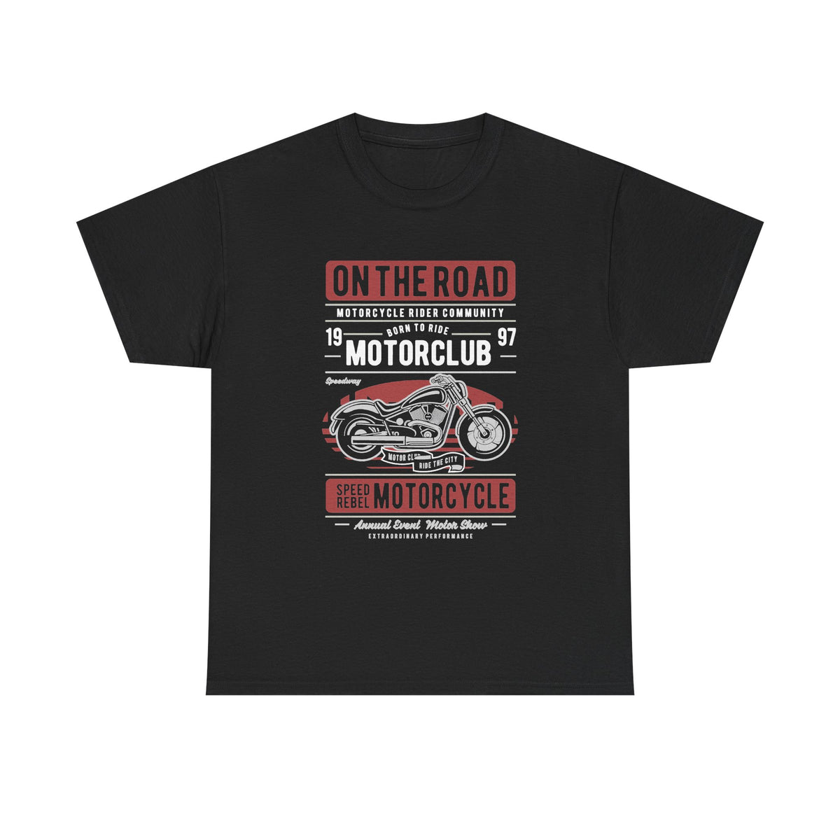 On the Road Motorcycle Graphic T-Shirt