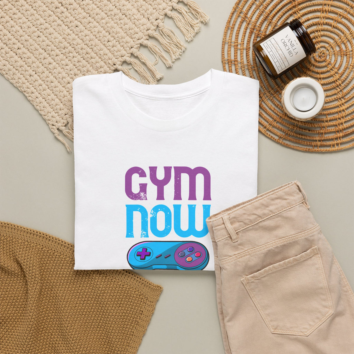 Gym Now Video Games Later T-Shirt