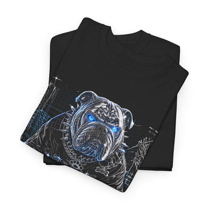Wire Frame Bulldog Cyberpunk Men's Tee