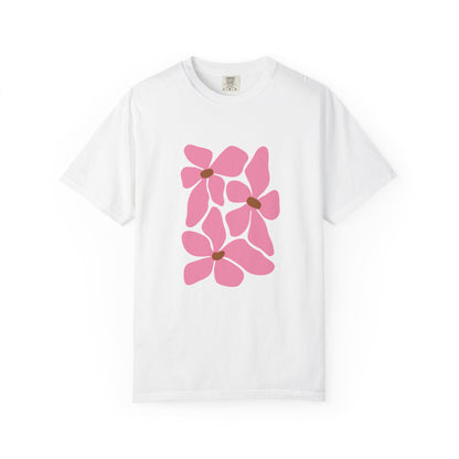 Pink Petal Bloom Garment-Dyed Women's T-Shirt